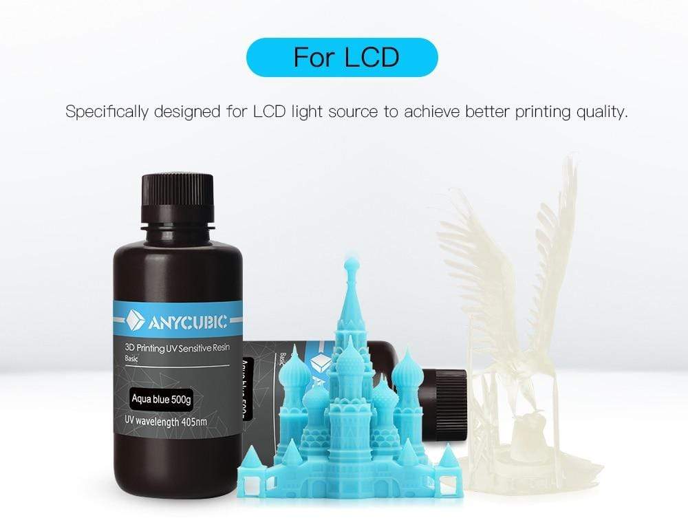 Photopolymère résine lavable à l'eau ANCUBIC résine UV pour imprimante 3D  LCD M3